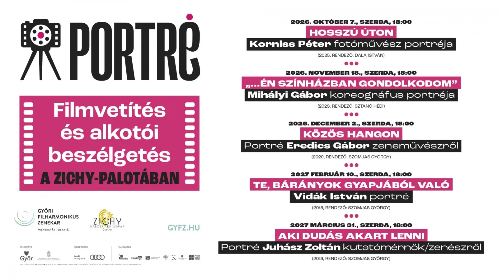 Portré – öt különleges életút a Zichy-palotában